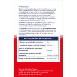 2x Davitamon IJzer Met Vitamine B12 -TENA || Metagenics || Now Winkel 1022518 2