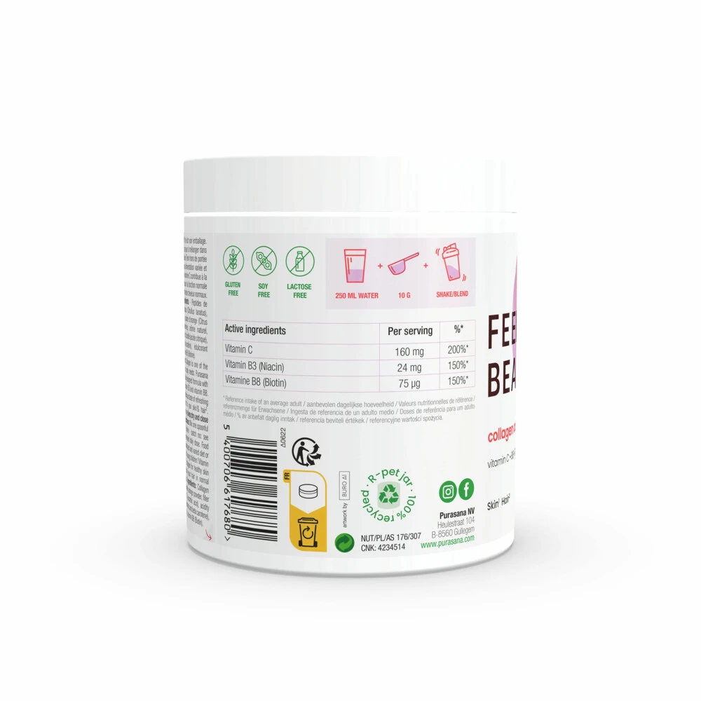 Purasana Collageen Watermeloen Huid, Haar En Nagels 5 Purasana Collageen Watermeloen Huid, Haar En Nagels - Afbeelding 3