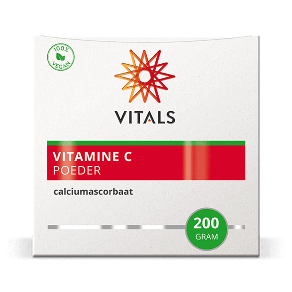 Vitals Vitamine C Poeder Calcium Ascorbaat 4 Vitals Vitamine C Poeder Calcium Ascorbaat - Afbeelding 2