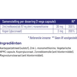 Vitakruid Zink Methionine Koper 10 Vitakruid Zink Methionine Koper -TENA || Metagenics || Now Winkel 1023937 4