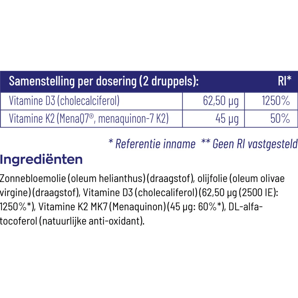 Vitakruid Vitamine D3&K2 6 Vitakruid Vitamine D3&K2 - Afbeelding 4