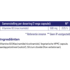 Vitakruid B3 Niacinamide 500 Mg -TENA || Metagenics || Now Winkel 1024009 5