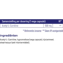 Vitakruid Acetyl L-Carnitine -TENA || Metagenics || Now Winkel 1024019 4
