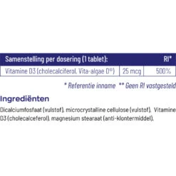 Vitakruid Vitamine D3 25 Mcg Vegan -TENA || Metagenics || Now Winkel 1029933 4