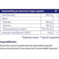 Vitakruid Groene Thee & Bioperine -TENA || Metagenics || Now Winkel 1029940 5
