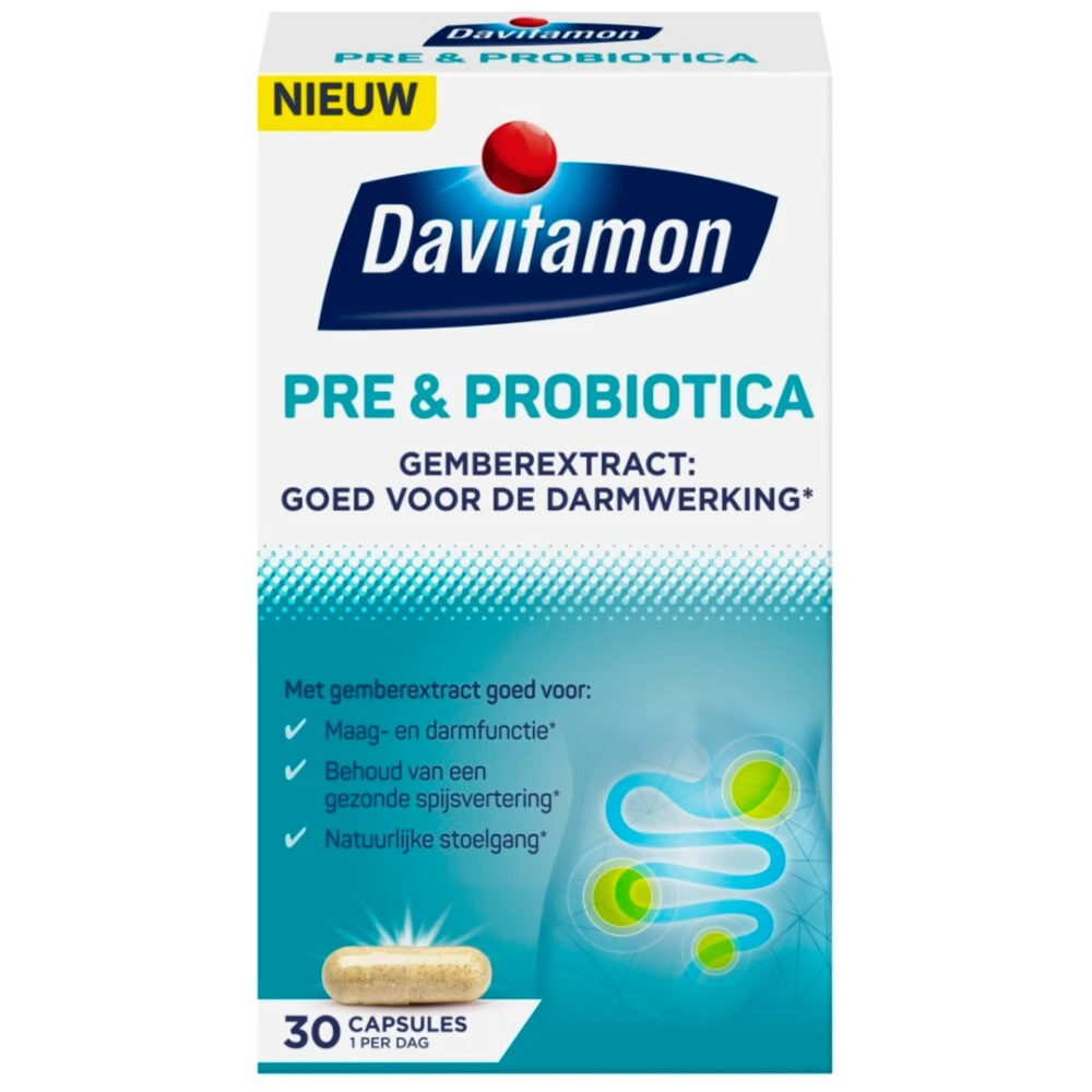 Davitamon Pre & Probiotica Gemberextract 3 Davitamon Pre & Probiotica Gemberextract