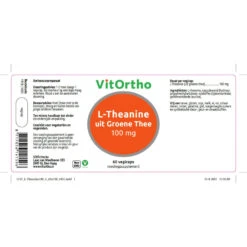Vitortho L-Theanine 100 Mg -TENA || Metagenics || Now Winkel 1032736 2