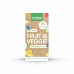 Purasana Multivitaminen Fruit & Veggie 7 Purasana Multivitaminen Fruit & Veggie -TENA || Metagenics || Now Winkel 1039036 2