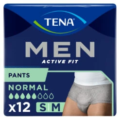 3x TENA Men Active Fit Normal Small/Medium