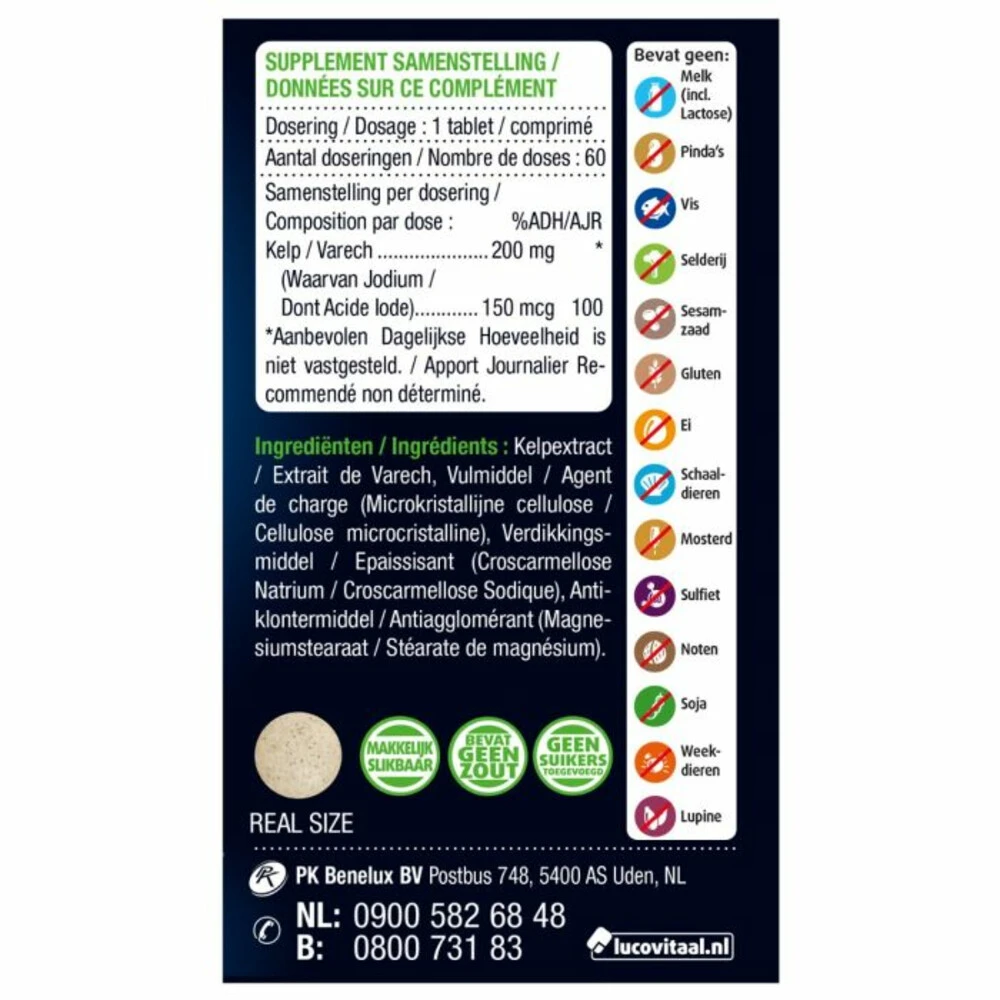 3x Lucovitaal Pure Kelp 4 3x Lucovitaal Pure Kelp - Afbeelding 2