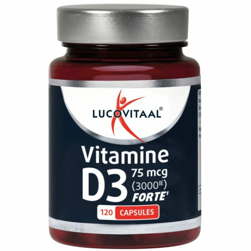 3x Lucovitaal Vitamine D3 D3 75mcg (3000IE) Forte 4 3x Lucovitaal Vitamine D3 D3 75mcg (3000IE) Forte - Afbeelding 2