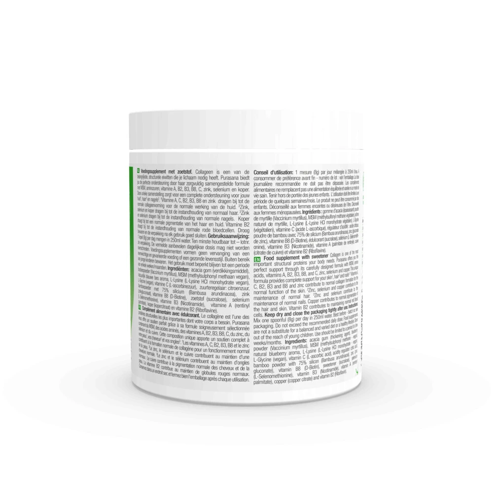 Purasana Vegan Collageen Booster 4 Purasana Vegan Collageen Booster - Afbeelding 2