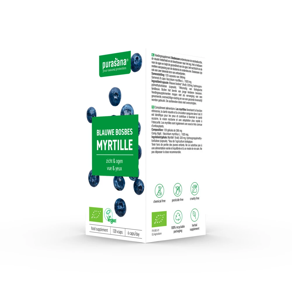Purasana Blauwe Bosbes 320 Mg 6 Purasana Blauwe Bosbes 320 Mg - Afbeelding 4