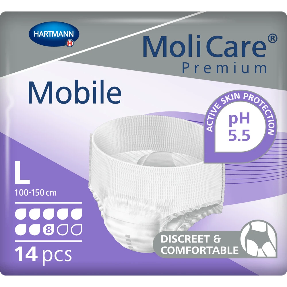 4x Molicare Premium Mobile 8 Druppels Large 2015 Ml Absorptie 3 4x Molicare Premium Mobile 8 Druppels Large 2015 Ml Absorptie