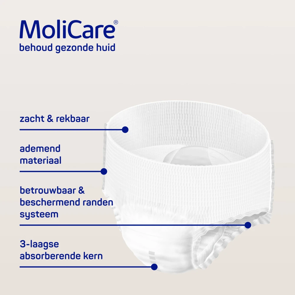 4x Molicare Premium Mobile 8 Druppels Large 2015 Ml Absorptie 4 4x Molicare Premium Mobile 8 Druppels Large 2015 Ml Absorptie - Afbeelding 2