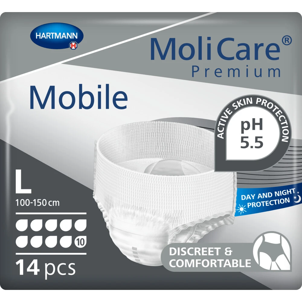 Molicare Premium Mobile 10 Druppels Large 2613 Ml Absorptie 3 Molicare Premium Mobile 10 Druppels Large 2613 Ml Absorptie