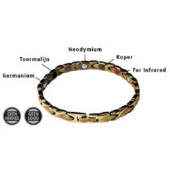 Lucovitaal Yinmagnetic Magneet Armband Goud -TENA || Metagenics || Now Winkel 1073906 4