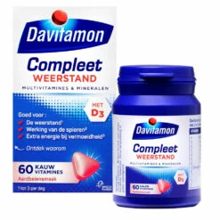 Davitamon Compleet Weerstand Kauwvitamines Aardbei -TENA || Metagenics || Now Winkel 756505 3