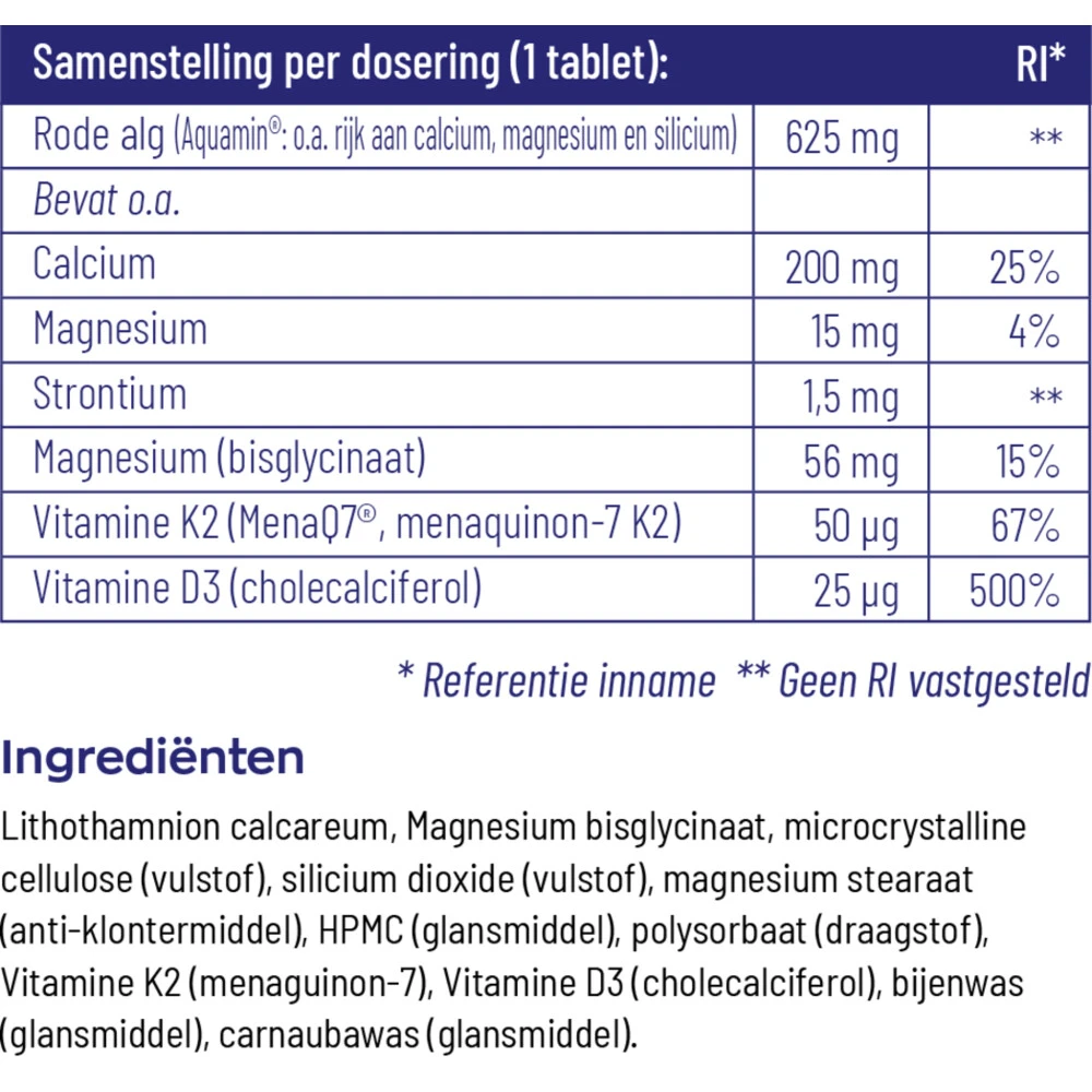 Vitakruid Osta K2 & D3 Algae 6 Vitakruid Osta K2 & D3 Algae - Afbeelding 4