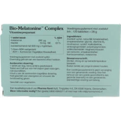 Pharma Nord Bio-Melatonine Complex -TENA || Metagenics || Now Winkel 978781 2