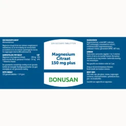 Bonusan Magnesiumcitraat 150 Mg Plus -TENA || Metagenics || Now Winkel 986664 2