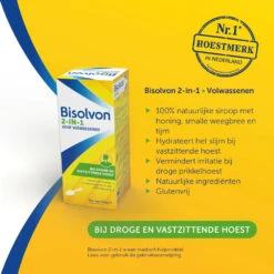 Bisolvon Hoestsiroop 2-in-1 Volwassenen -TENA || Metagenics || Now Winkel 987191 2