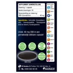 Lucovitaal CBD 40 Mg Capsules -TENA || Metagenics || Now Winkel 996848 3
