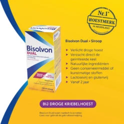 Bisolvon Dual Droge Hoest Keelirritatie Siroop 6 Bisolvon Dual Droge Hoest Keelirritatie Siroop -TENA || Metagenics || Now Winkel 998120 2